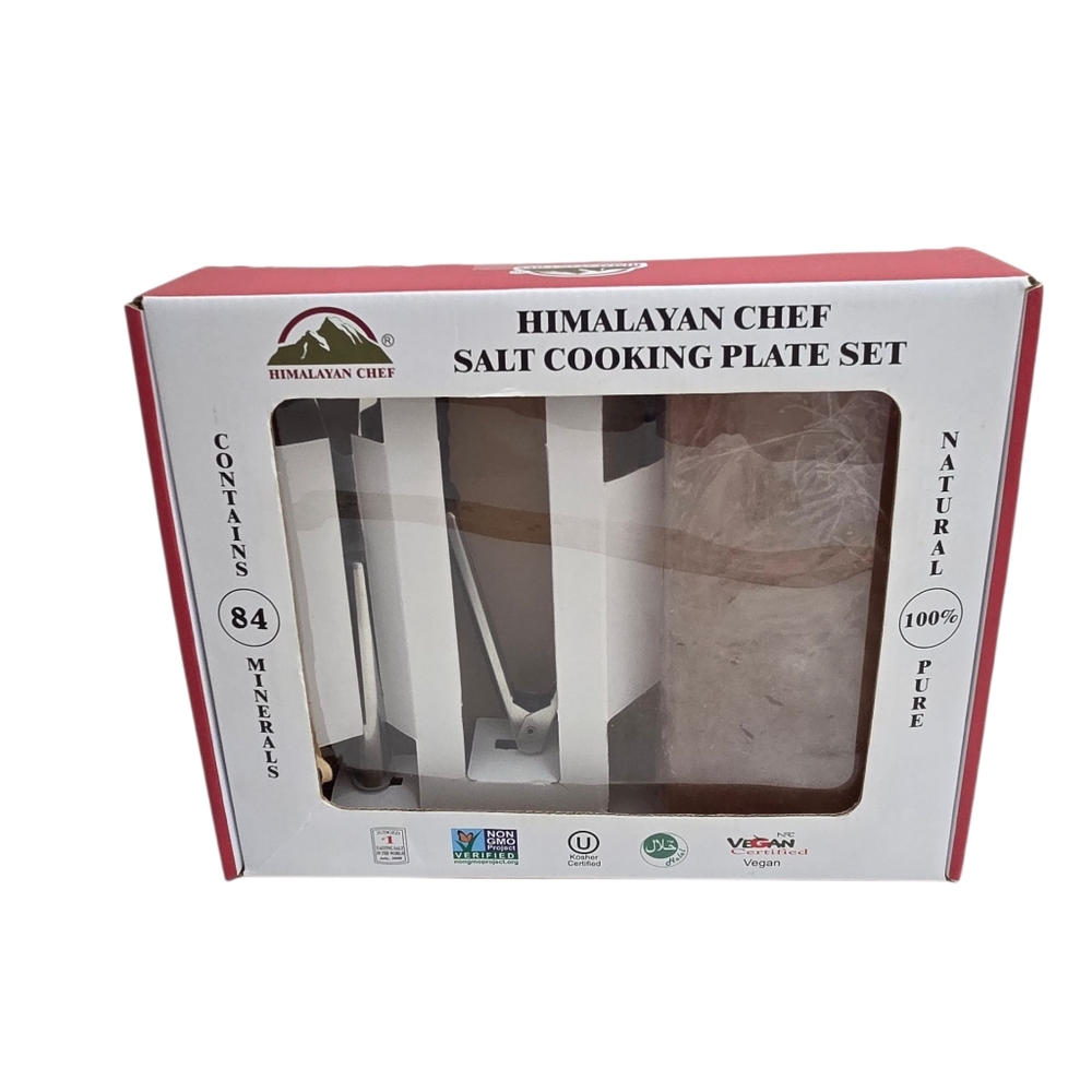 HIMALAYAN CHEF SALT COOKING PLATE SET